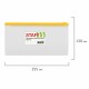 Папка-конверт на молнии МАЛОГО ФОРМАТА (255х130 мм), карман для визиток, прозрачная, 0,12 мм, STAFF, 229549