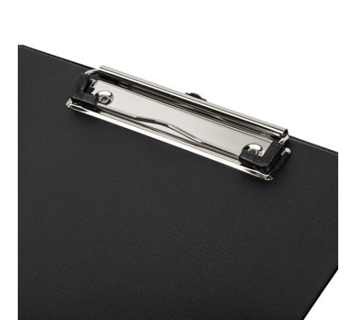 Доска-планшет STAFF с прижимом А4 (228х318 мм), картон/ПВХ, ЧЕРНАЯ, 229554