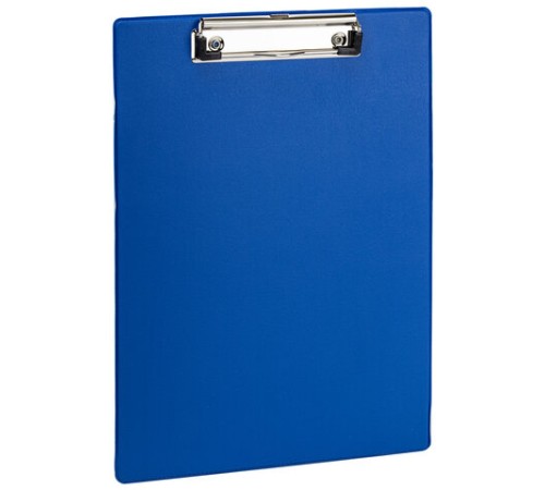 Доска-планшет STAFF с прижимом А4 (228х318 мм), картон/ПВХ, СИНЯЯ, 229555