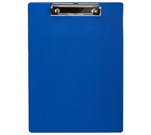 Доска-планшет STAFF с прижимом А4 (228х318 мм), картон/ПВХ, СИНЯЯ, 229555