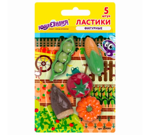 Набор ластиков фигурных ЮНЛАНДИЯ 