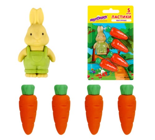 Набор ластиков фигурных ЮНЛАНДИЯ 