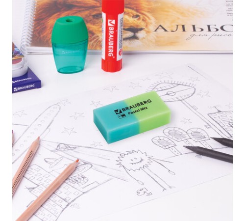 Набор ластиков BRAUBERG 