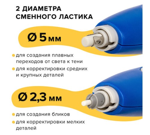 Ластик электрический BRAUBERG 