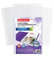 Папки-файлы перфорированные А4 BRAUBERG 