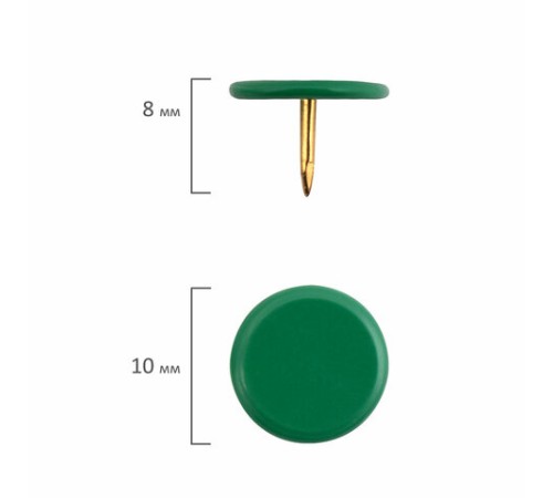 Набор BRAUBERG, скрепки цветные 28 мм/100 шт., кнопки канцелярские 100 шт., силовые кнопки 50 шт., 229675
