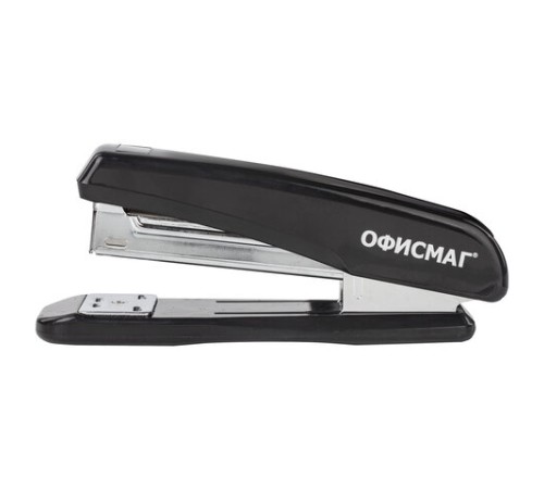 Степлер №24/6, 26/6 ОФИСМАГ, до 25 листов, черный, 229691