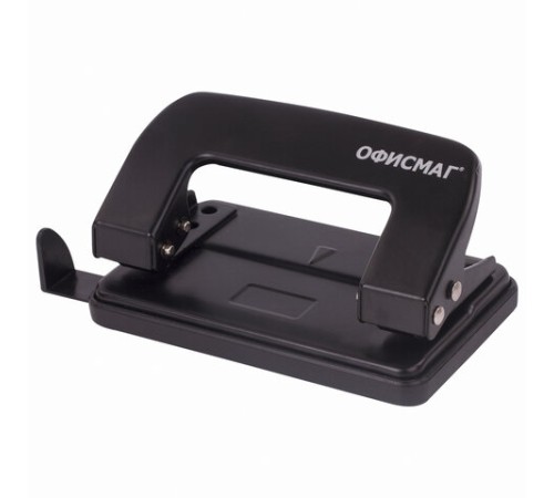 Дырокол металлический ОФИСМАГ, до 10 листов, черный, 229692
