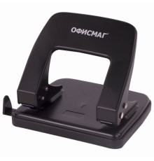 Дырокол металлический ОФИСМАГ, до 25 листов, черный, 229693
