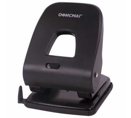 Дырокол ОФИСМАГ SUPER-40, до 40 листов, черный, 229696