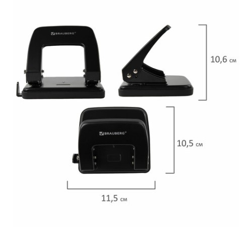 Дырокол металлический BRAUBERG 