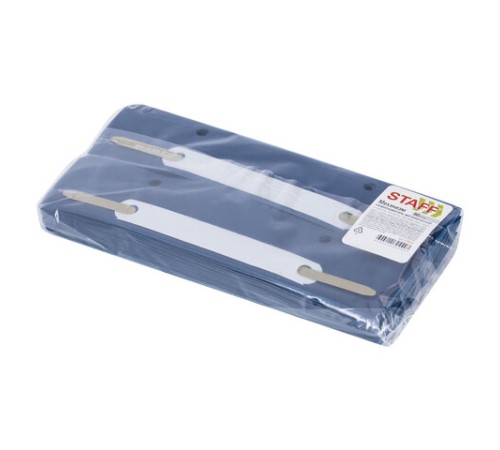 Механизм скоросшиватель полоска до 100 листов, КОМПЛЕКТ 50 шт., металл, 160х35 мм, STAFF, 229824