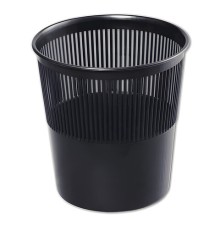 Корзина для бумаг, 9 л, сетчатая, черная, КР21