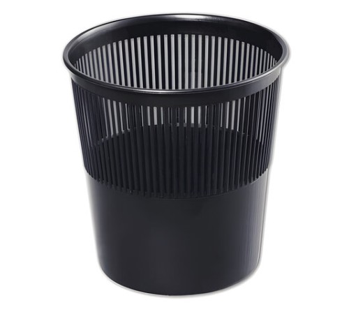 Корзина для бумаг, 9 л, сетчатая, черная, КР21