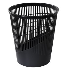 Корзина для бумаг, 11 л, сетчатая, черная, BRAUBERG, 230441