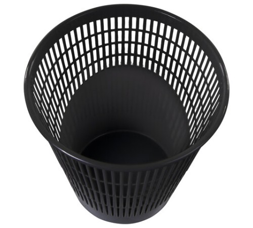 Корзина для бумаг, 11 л, сетчатая, черная, BRAUBERG, 230441