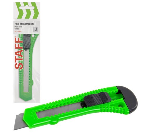 Нож канцелярский 18 мм STAFF 