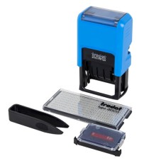 Датер самонаборный, 2 строки + дата, оттиск 41х24 мм, сине-красный, TRODAT 4750, касса в комплекте, 4755