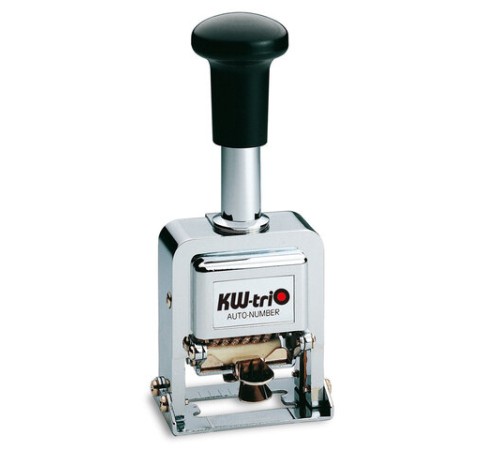 Нумератор KW-trio, 6-разрядный, автоматический, металлический, 20600