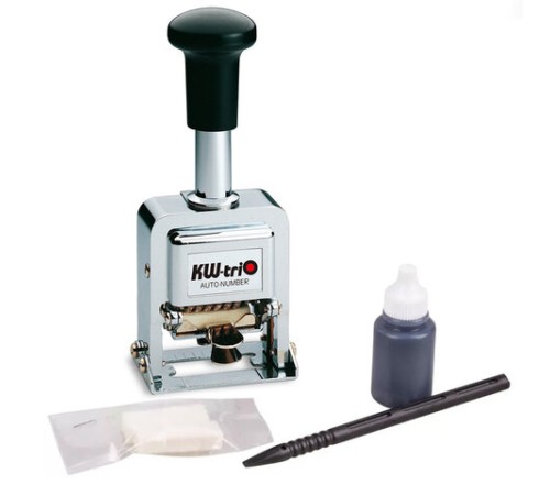 Нумератор KW-trio, 6-разрядный, автоматический, металлический, 20600