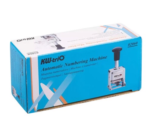 Нумератор KW-trio, 6-разрядный, автоматический, металлический, 20600