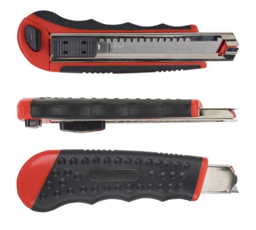 Нож канцелярский 18 мм BRAUBERG 