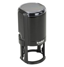 Оснастка для печатей, оттиск D=45 мм, синий, TRODAT 4645, корпус черный, крышка, подушка