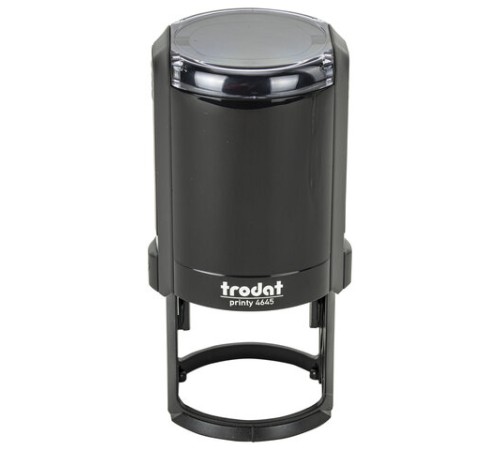 Оснастка для печатей, оттиск D=45 мм, синий, TRODAT 4645, корпус черный, крышка, подушка