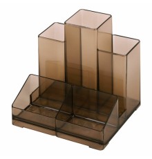 Подставка-органайзер BRAUBERG-CONTRACT, 109х95х101,5 мм, 5 отделений, тонированная, 230994