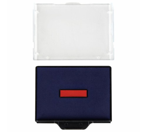 Датер самонаборный металлический, 6 строк+дата, оттиск 68х47 мм, сине-красный, TRODAT 5485, кассы в комплекте