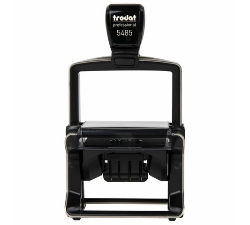 Датер самонаборный металлический, 6 строк+дата, оттиск 68х47 мм, сине-красный, TRODAT 5485, кассы в комплекте