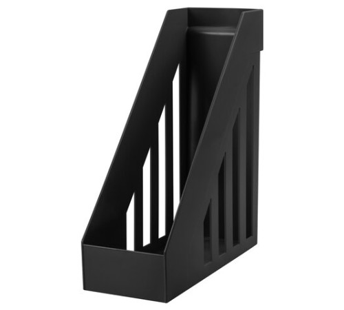 Лоток вертикальный для бумаг, увеличенная ширина (277х100х290 мм), BRAUBERG-MAXI, черный, 231050