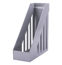 Лоток вертикальный для бумаг, увеличенная ширина (277х100х290 мм), BRAUBERG-MAXI, серый, 231051