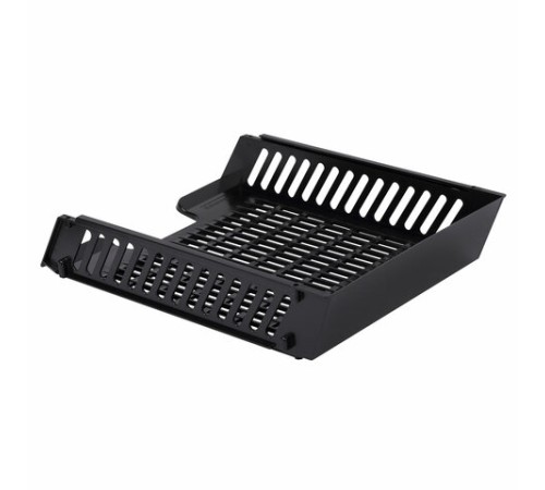 Лоток горизонтальный для бумаг BRAUBERG-MAXI, с пазами, А4 (358х272х69 мм), сетчатый, черный, 231141