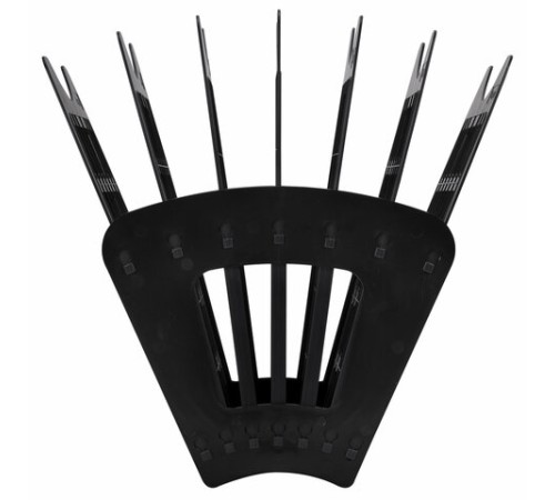 Лоток для бумаг веерный BRAUBERG-SMART, 7-ми секционный, сетчатый, черный, 231143