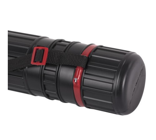 Тубус для чертежей телескопический, диаметр 9 см, 70-110 см, А0, черный, на ремне, ПТ11