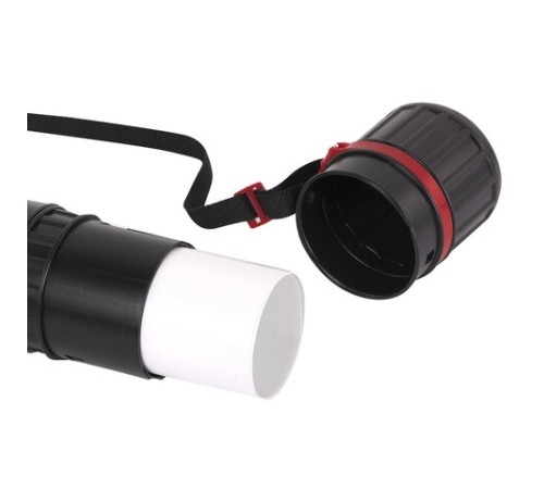 Тубус для чертежей телескопический, диаметр 9 см, 70-110 см, А0, черный, на ремне, ПТ11