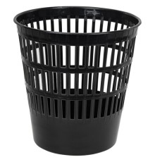 Корзина для бумаг БОЛЬШАЯ, 16 л, сетчатая, черная, BRAUBERG-MAXI, 231165