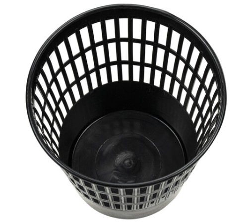 Корзина для бумаг БОЛЬШАЯ, 16 л, сетчатая, черная, BRAUBERG-MAXI, 231165