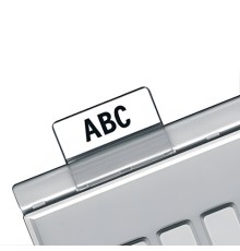 Картотечные индексные окна HAN (Германия), комплект 10 шт., для разделителей А4, А5, А6, прозрачные, НА9001