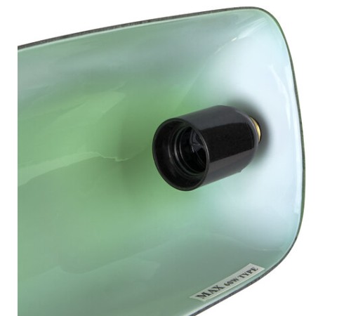 Светильник настольный из мрамора GALANT, основание - зеленый мрамор с золотистой отделкой, 231197