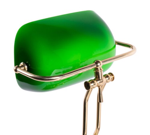 Светильник настольный из мрамора GALANT, основание - зеленый мрамор с золотистой отделкой, 231488