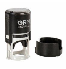 Печать самонаборная 1 круг, оттиск D=40 мм синий, GRM 46040, крышка, КАССА В КОМПЛЕКТЕ, 111000000