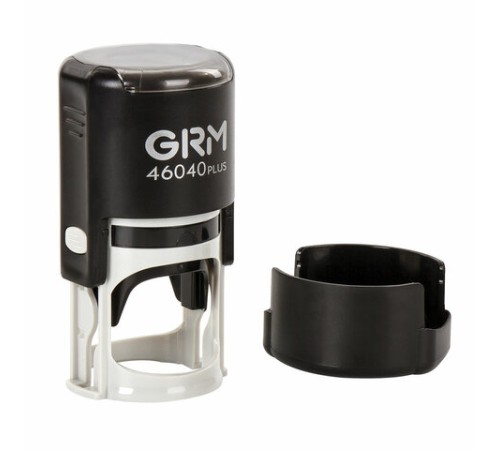 Печать самонаборная 1 круг, оттиск D=40 мм синий, GRM 46040, крышка, КАССА В КОМПЛЕКТЕ, 111000000