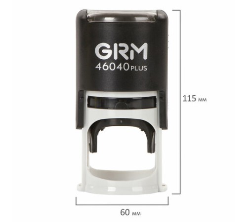 Печать самонаборная 1 круг, оттиск D=40 мм синий, GRM 46040, крышка, КАССА В КОМПЛЕКТЕ, 111000000