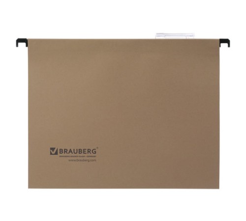 Подвесные папки А4 (350х245 мм), до 300 листов, КОМПЛЕКТ 10 шт., картон, BRAUBERG (Италия), 231788