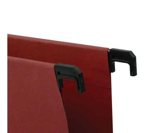 Подвесные папки А4 (350х245 мм), до 80 листов, КОМПЛЕКТ 10 шт., красные, картон, BRAUBERG (Италия), 231792