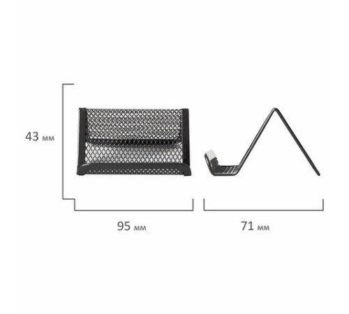 Подставка для визиток настольная BRAUBERG 