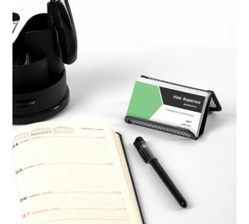 Подставка для визиток настольная BRAUBERG 