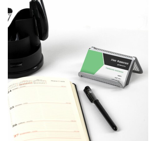 Подставка для визиток настольная BRAUBERG 